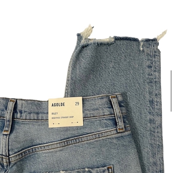 AGOLDE ‘Riley’ High Rise Straight Crop - Picture 10 of 12